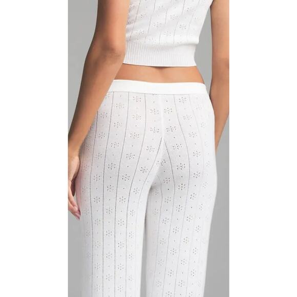 SKIMS Sweater Knit Pointelle Lounge Pants in Marble Large NWOT - Picture 2 of 5